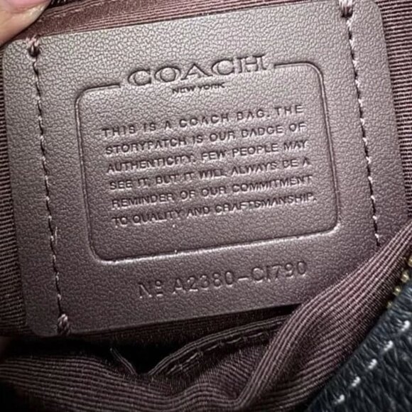 SOLD! Coach Mara Leather Hobo / Crossbody Bag in Black/Gold, EUC, Retail $428 - Picture 7 of 11